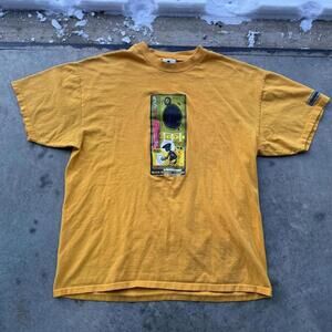 VTG Y2K Black Market skate brand t-shirt dope cyber style size large